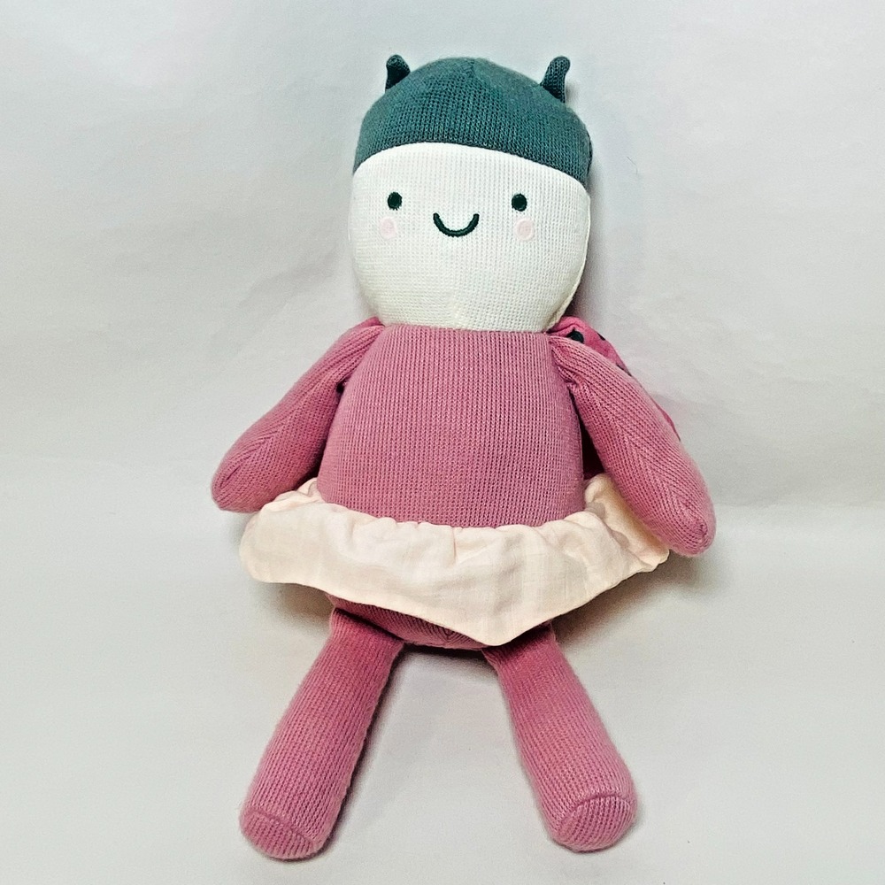 Cloud Island‎ Stuffed Plush Ladybug Lovey Doll Toy 11" Pink